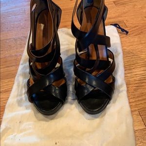 Leather strappy sandals